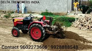 Mini portable trencher from Delta trencher India [upl. by Ayhtnic]