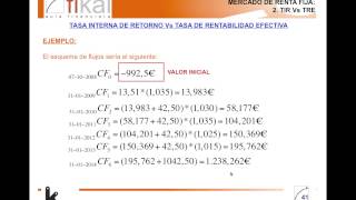 Explicación cálculo de la Tasa de Rentabilidad Efectiva TRE [upl. by Brownley25]