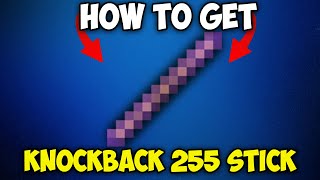 How to Get Knockback 255 Stick in Minecraft 121 [upl. by Arrik]