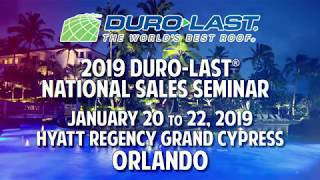 2019 DuroLast® National Sales Seminar [upl. by Hazeefah]