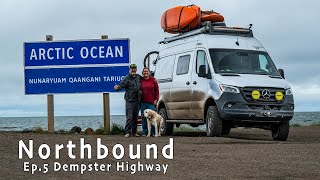 Northbound Ep 05  Dempster Highway Overland Vanlife to the Arctic Ocean Tuktoyaktuk Canada [upl. by Eeresed]