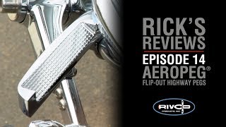 Rivco Aeropeg® FlipOut Highway Pegs  Ricks Reviews Episode 14  WingStuffcom [upl. by Gnim]