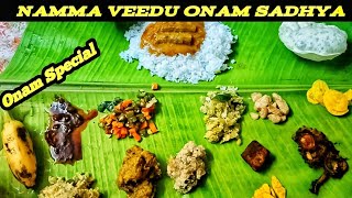 Namma Veedu Onam Sadhya  Onam  home Mom preparation Onam special Happy Onam  BTS DISCOVER VLOG [upl. by Jamima]