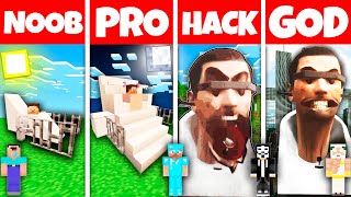 Minecraft Battle NOOB vs PRO vs HACKER vs GOD GIANT BLIND SKIBIDI TOILET BUILD CHALLENGE [upl. by Nordna]