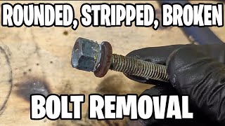 How to Remove a Rounded Stripped or Broken Bolt [upl. by Harty]