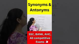 Synonyms antonyms SSC MTS GD CGL chsl bank shorts shortsvideo shorts vocabulary sscenglishvocab [upl. by Erleena]