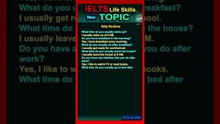 IELTS Life Skills  Daily Routine [upl. by Aserehc460]