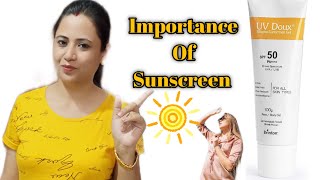 Importance Of SunscreenBrinton UVDoux Sunscreen Suncare Summer protection Sun SPF50 Review [upl. by Hirz]