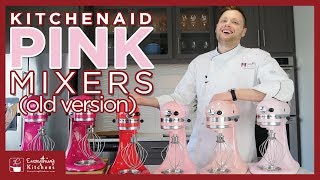 KitchenAid Mixer Colors  Pink Mixer Colors Compared  Old Version [upl. by Faires]