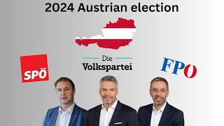 2024 Austrian election outlook polling analysis and recap [upl. by Esdras]