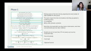 CP2020 A 2Phase Constraint Programming Model for Examination Timetabling at University College Cork [upl. by Asserac]