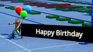 Happy Birthday song in Fortnite [upl. by Ahsatam644]