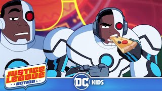 Justice League Action  Cyborgs Best Moments in Justice League Action  dckids [upl. by Clemmie408]