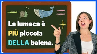 COMPARATIVO e SUPERLATIVO italiano  Learn Italian COMPARATIVE and SUPERLATIVE adjectives 😳🤭🙃 [upl. by Boote]