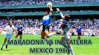 Maradona vs Inglaterra 1986 ●Todas las jugadas  Relatos Victor Hugo Morales● [upl. by Tunnell804]