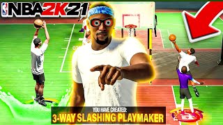 NBA 2K21 2 WAY SLASHING PLAYMAKER IN CURRENT GEN IS UNSTOPPABLE BEST POINT GUARD BUILD 2K21 [upl. by Lenno]