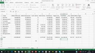 Como Hacer una Planilla de Empleados Basica o como elaborar una planilla de pago contabilidade [upl. by Aedni]