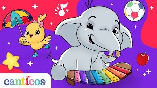 Canticos  10 Canciones infantiles para aprender inglés cantando  Vocabulario para preescolar [upl. by Eivlys]