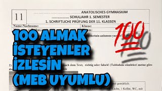 11Sınıf Almanca 1Dönem 1Yazılı [upl. by Krasnoff]