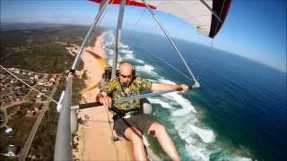 Go Pro Trikesaurus flight over the Wilderness coastline South Africa March 2012 [upl. by Abdu]