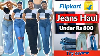 Flipkart Jeans Haul  Must Have Flipkart high waist jeans  Honest Review [upl. by Zrike912]