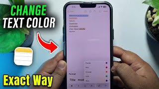 iOS 18 How to Change Text Color in Notes on iPhone [upl. by Nnyrat]