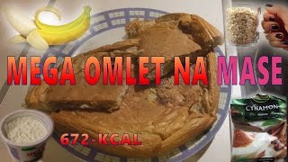 Omlet Kulturystyczny z Bananem i Twarogiem 672 KCAL  Pyszny  Zdrowy i Dający dużo Energii [upl. by Ardnaek173]