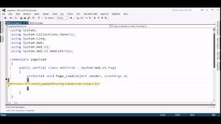 what is Pageload method in aspnet c [upl. by Aneeb]