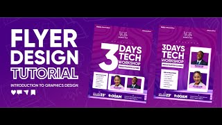 FLYER DESIGN TUTORIAL [upl. by Etnahsal]