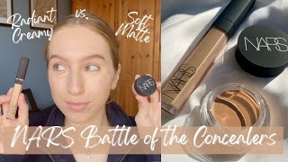 NARS Soft Matte Complete vs NARS Radiant Creamy Concealer 🖤  Which Concealer is Best [upl. by Arat]