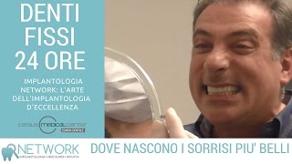 Impianti dentali Denti Fissi 24h Prezzi 7800 euro 1 arcata [upl. by Tanner583]