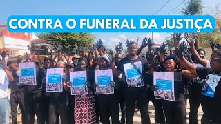 MANIFESTAÇÃO PACÍFICA CONTRA O FUNERAL DA JUSTIÇA EM MOÇAMBIQUE [upl. by Drarrej586]