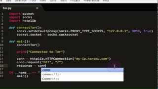 Python TOR With Python Tutorial 1  Connecting to TOR [upl. by Senoj]