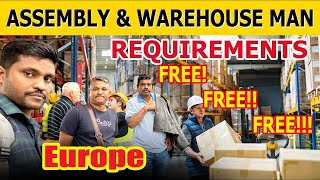 Europe free requirements ASSEMBLY amp WAREHOUSEMAN hungary drivertn51  91 82205 09151 [upl. by Pavkovic]