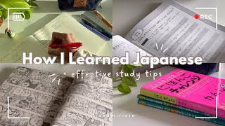 How I learned Japanese  Tips on how to learn Japanese effectively [upl. by Enelyaj649]