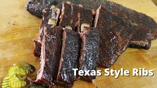 Texas Style Ribs  Recipe for Smoking Ribs from Malcom Reed [upl. by Omura]