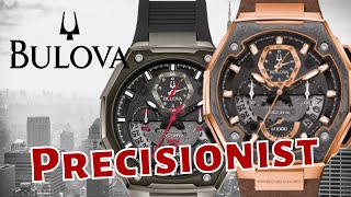 Лучший кварц Часы BULOVA на уникальном механизме Precisionist [upl. by Akialam]