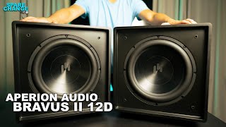 SIX TWELVES Aperion Audio Bravus II 12D Subwoofer Review [upl. by Begga808]