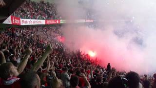 Borussia Mgladbach  1FC Köln  Pyro Bengalos amp GladbachHymne [upl. by Pallua157]