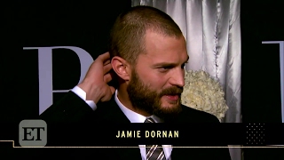 Jamie Dornan Dakota Johnson  Red Carpet ET Interview [upl. by Atnoed]