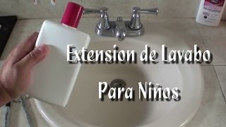 Como hacer una extensión para lavabo para los niños [upl. by Duile74]