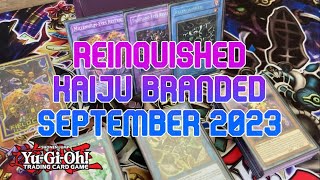 Relinquished Kaiju Branded Deck Profile September 2023 TCG YuGiOh [upl. by Alleroif683]