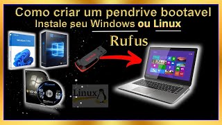 Crie seu Próprio Pendriver ou USB Bootável com Rufus Guia Completo para Windows 10 11 e Mais [upl. by Phyllis]