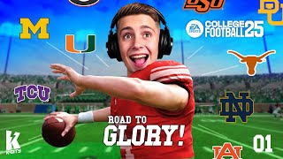 Beck Goes to College College Football 25 Road to Glory Part 1 [upl. by Blondelle33]