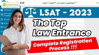 LSAT 2023 Law School Admission Test  Complete Registration Process  Form Filling  LSAT India [upl. by Notsirb]