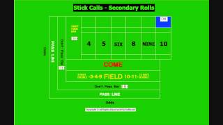 HD Craps Lesson 11  Dealer Stick Calls [upl. by Rechaba]