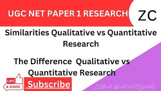 Difference Qualitative amp Quantitative Research  Similarities Qualitative amp Quantitative [upl. by Fillian]