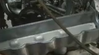 engine 4d56 replace valve cover gasKet and halfmoon [upl. by Aicat]