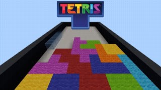 Working Tetris in Minecraft Bedrock [upl. by Genia]