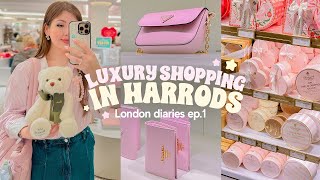 LONDON DIARIES ep1 ✿ Ultra Luxury Shopping in Harrods Chelsea amp Belgravia Rich Foods Tour amp Haul [upl. by Viole185]